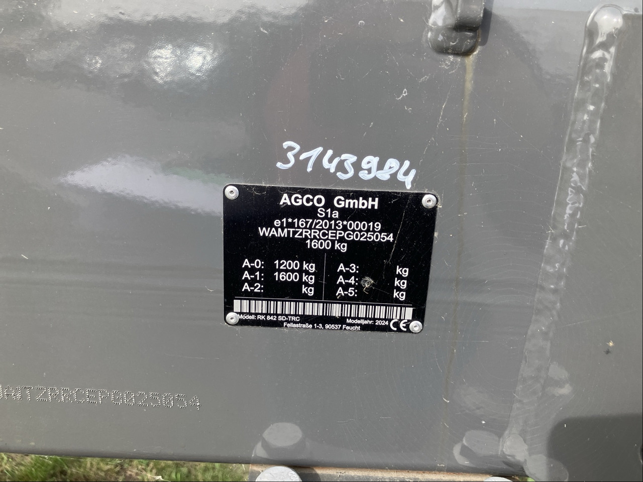 Massey Ferguson RK 842 SD-TRC - Χορτοσυλλέκτης: φωτογραφία 2 Massey Ferguson RK 842 SD-TRC - Χορτοσυλλέκτης: φωτογραφία 2