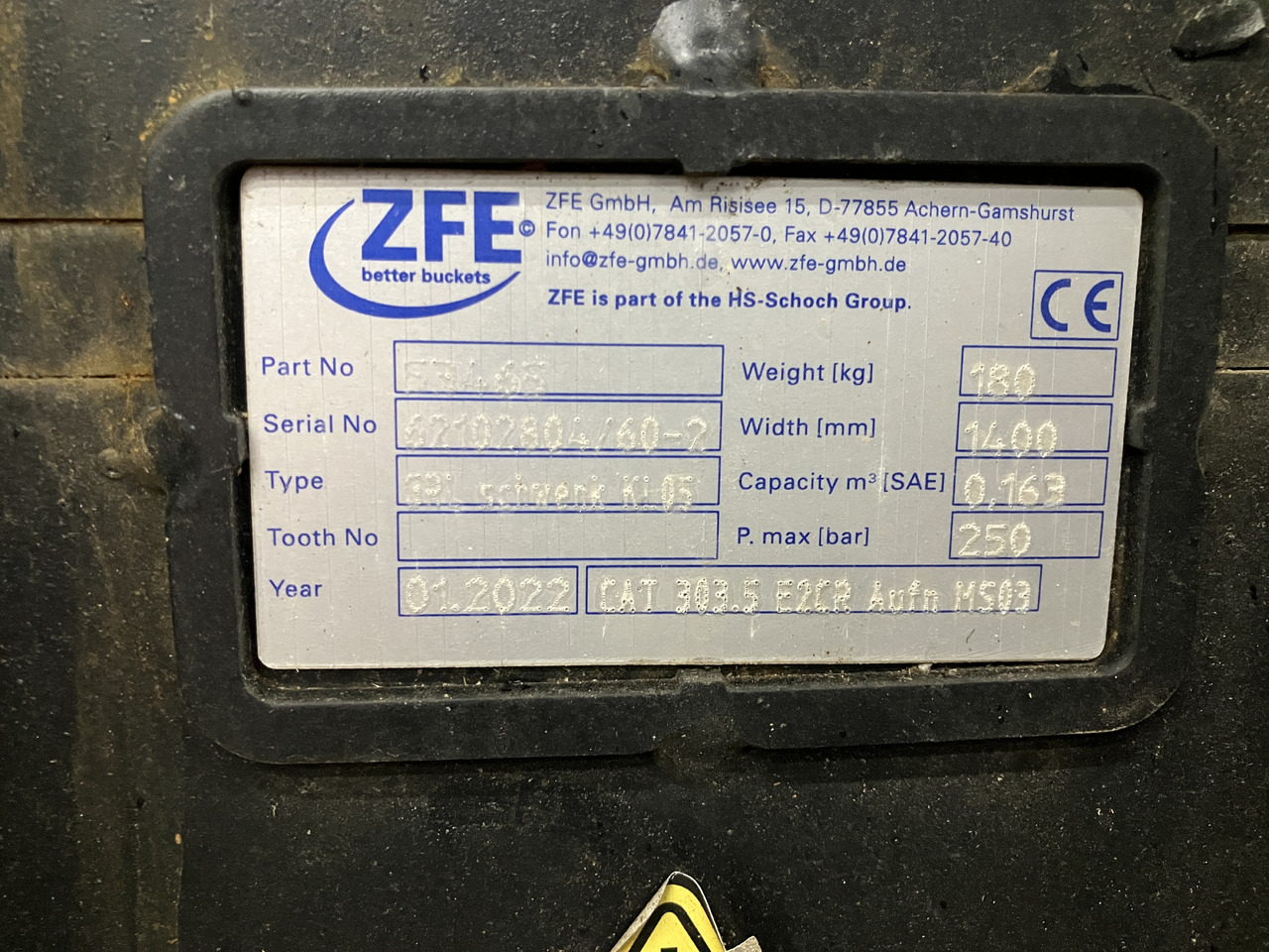 ZFE Grabenräumlöffel hydr. 1400mm - Εκσκαφέας: φωτογραφία 2 ZFE Grabenräumlöffel hydr. 1400mm - Εκσκαφέας: φωτογραφία 2