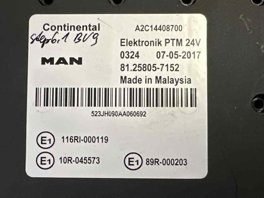 MAN ECU PTM 81.25805-7152 - Ηλεκτρικό σύστημα για Φορτηγό: φωτογραφία 2 MAN ECU PTM 81.25805-7152 - Ηλεκτρικό σύστημα για Φορτηγό: φωτογραφία 2