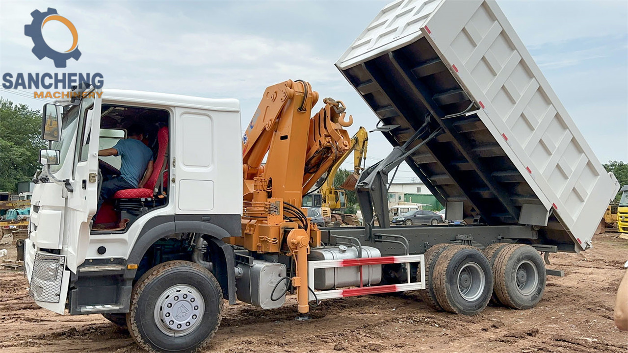 SINOTRUK Howo 371hp 6x4 crane truck - Φορτηγό με γερανό: φωτογραφία 4 SINOTRUK Howo 371hp 6x4 crane truck - Φορτηγό με γερανό: φωτογραφία 4