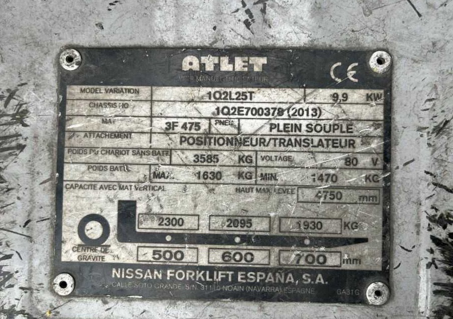 Atlet 1Q2L25T - Ηλεκτροκίνητο περονοφόρο: φωτογραφία 4 Atlet 1Q2L25T - Ηλεκτροκίνητο περονοφόρο: φωτογραφία 4