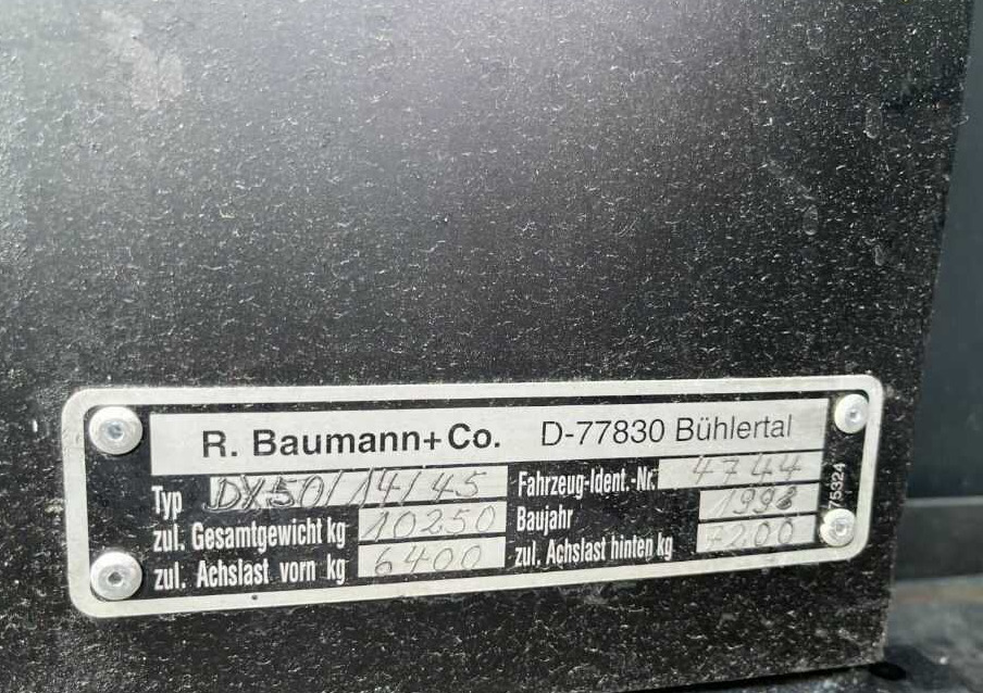 Baumann DX 50/14/45 - Πλευρικοί φορτωτές: φωτογραφία 5 Baumann DX 50/14/45 - Πλευρικοί φορτωτές: φωτογραφία 5