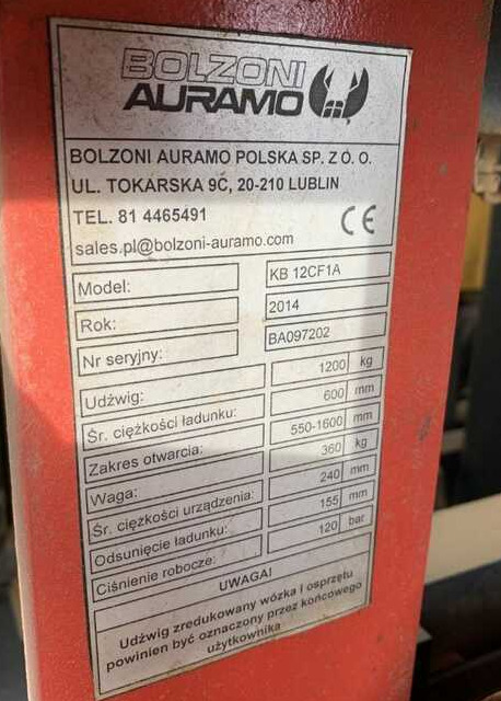 Bolzoni KB12CF1A, Kartonklammer - Σφιγκτήρας για Ανυψωτικό μηχάνημα: φωτογραφία 3 Bolzoni KB12CF1A, Kartonklammer - Σφιγκτήρας για Ανυψωτικό μηχάνημα: φωτογραφία 3