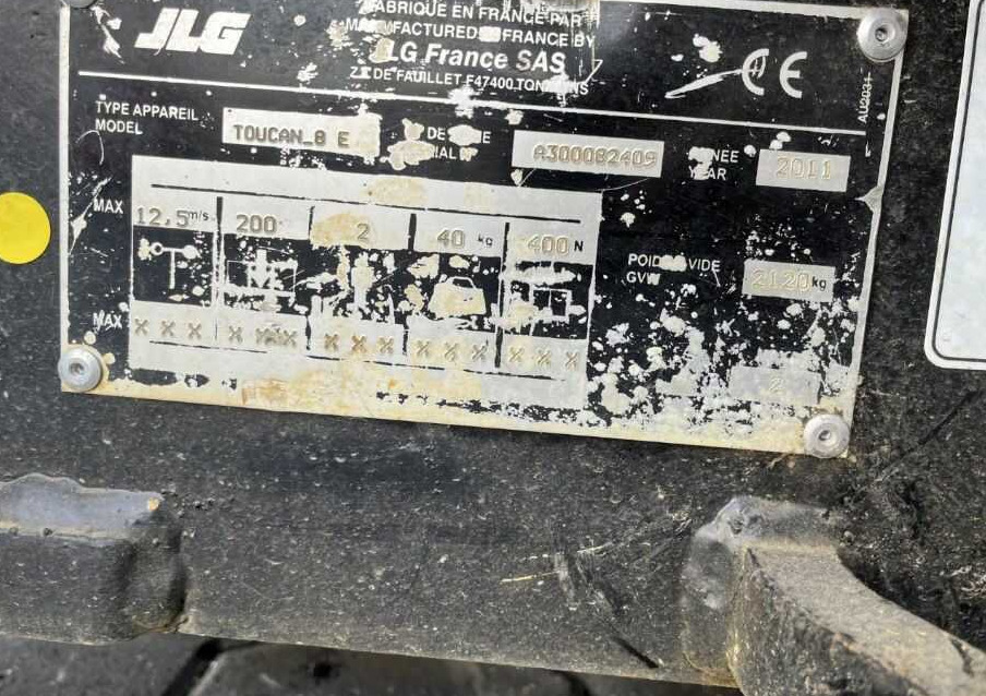 JLG Toucan 8E - Τηλεσκοπικό ανυψωτικό: φωτογραφία 4 JLG Toucan 8E - Τηλεσκοπικό ανυψωτικό: φωτογραφία 4