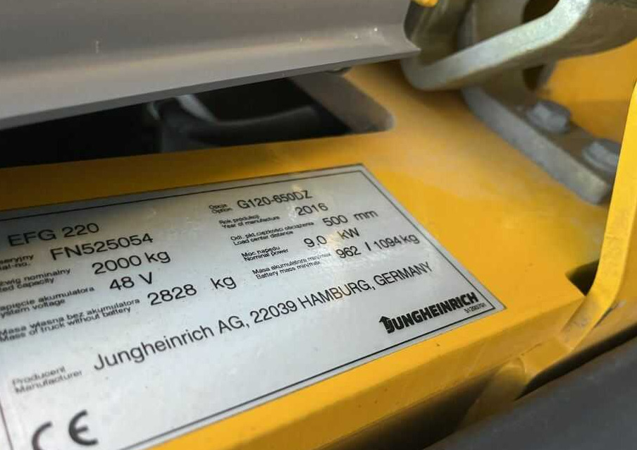 Jungheinrich EFG220 - Ηλεκτροκίνητο περονοφόρο: φωτογραφία 4 Jungheinrich EFG220 - Ηλεκτροκίνητο περονοφόρο: φωτογραφία 4