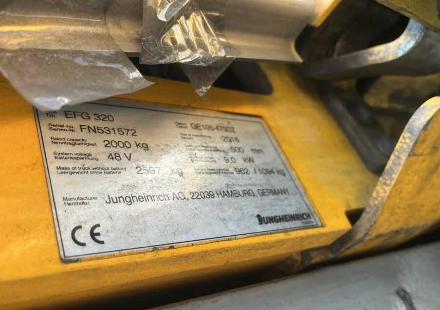 Jungheinrich EFG320 - Ηλεκτροκίνητο περονοφόρο: φωτογραφία 4 Jungheinrich EFG320 - Ηλεκτροκίνητο περονοφόρο: φωτογραφία 4