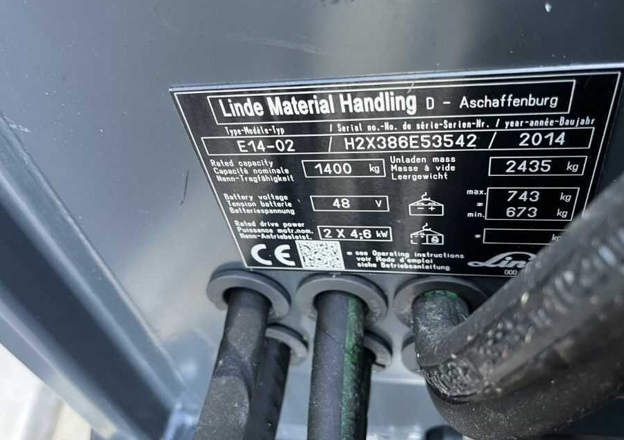 Linde E14-02 - Ηλεκτροκίνητο περονοφόρο: φωτογραφία 4 Linde E14-02 - Ηλεκτροκίνητο περονοφόρο: φωτογραφία 4