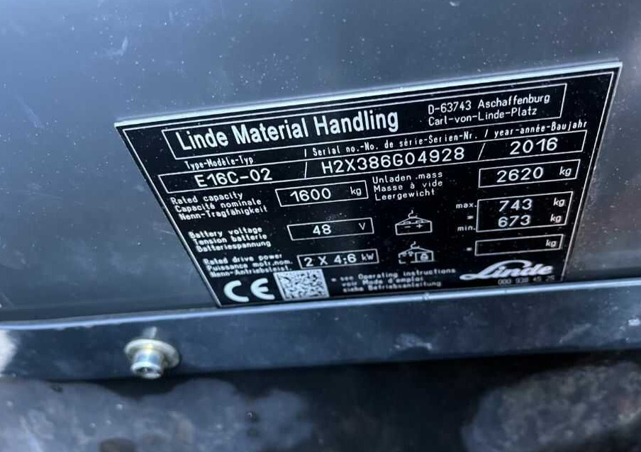 Linde E16C-02 - Ηλεκτροκίνητο περονοφόρο: φωτογραφία 4 Linde E16C-02 - Ηλεκτροκίνητο περονοφόρο: φωτογραφία 4