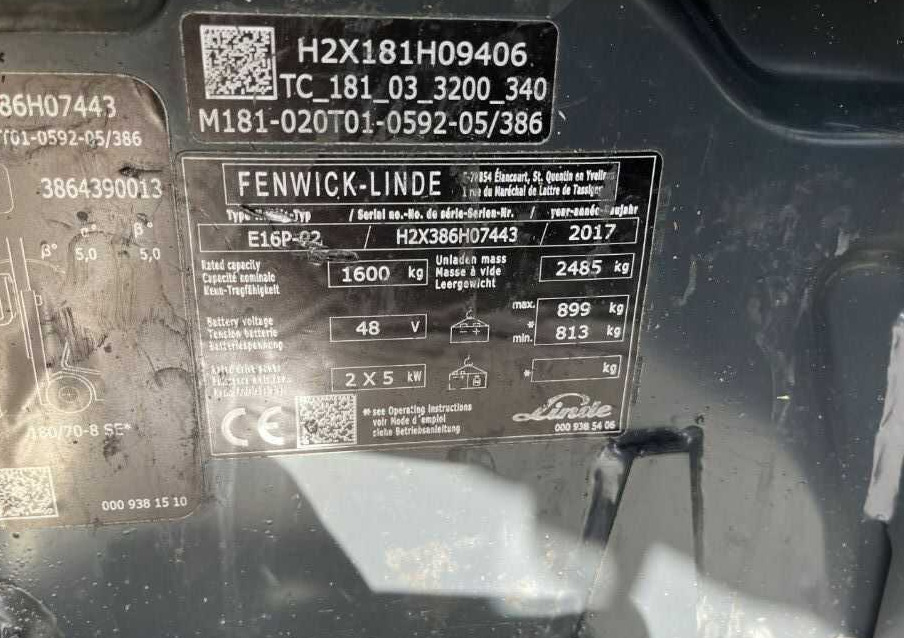 Linde E16P-02 - Ηλεκτροκίνητο περονοφόρο: φωτογραφία 4 Linde E16P-02 - Ηλεκτροκίνητο περονοφόρο: φωτογραφία 4