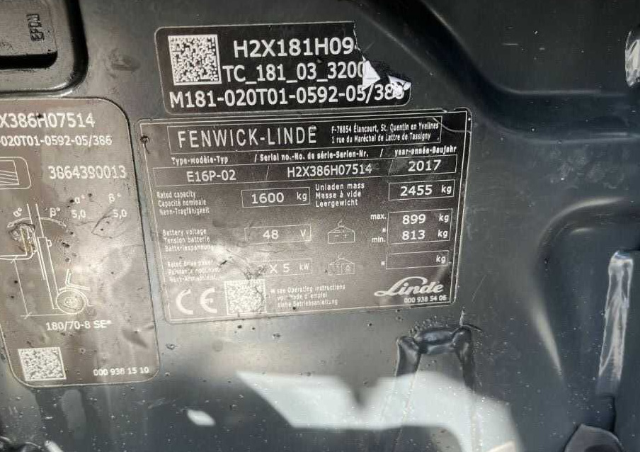 Linde E16P-02 - Ηλεκτροκίνητο περονοφόρο: φωτογραφία 4 Linde E16P-02 - Ηλεκτροκίνητο περονοφόρο: φωτογραφία 4