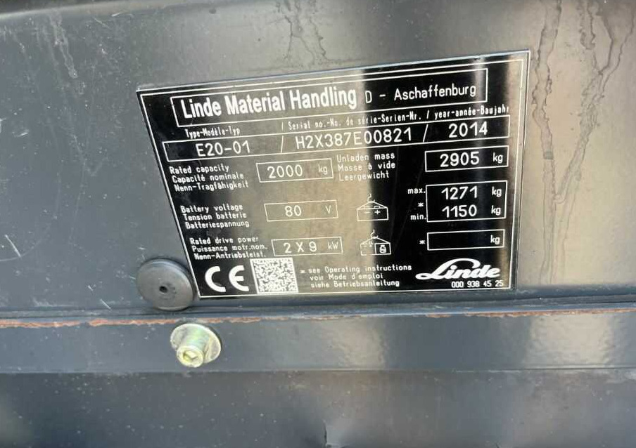Linde E20-01 - Ηλεκτροκίνητο περονοφόρο: φωτογραφία 4 Linde E20-01 - Ηλεκτροκίνητο περονοφόρο: φωτογραφία 4