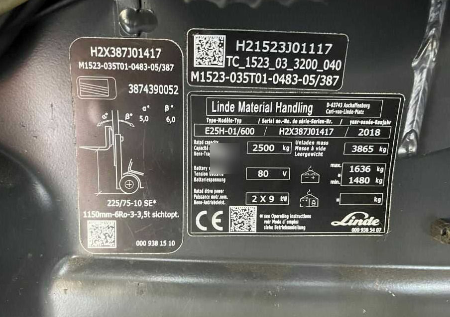 Linde E25H-01/600 - Ηλεκτροκίνητο περονοφόρο: φωτογραφία 4 Linde E25H-01/600 - Ηλεκτροκίνητο περονοφόρο: φωτογραφία 4