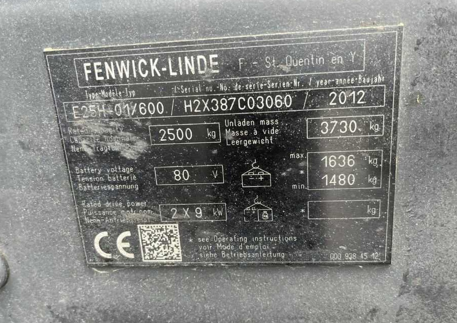 Linde E25H-01/600 - Ηλεκτροκίνητο περονοφόρο: φωτογραφία 4 Linde E25H-01/600 - Ηλεκτροκίνητο περονοφόρο: φωτογραφία 4