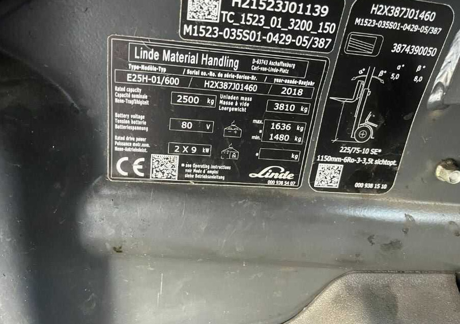 Linde E25H-01/600 - Ηλεκτροκίνητο περονοφόρο: φωτογραφία 4 Linde E25H-01/600 - Ηλεκτροκίνητο περονοφόρο: φωτογραφία 4