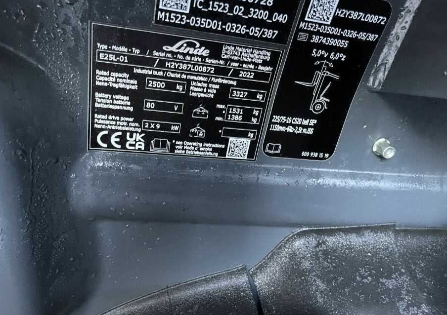 Linde E25L-02 - Ηλεκτροκίνητο περονοφόρο: φωτογραφία 4 Linde E25L-02 - Ηλεκτροκίνητο περονοφόρο: φωτογραφία 4