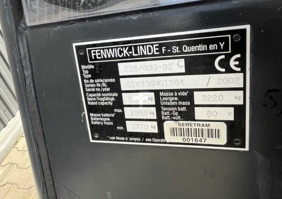 Linde E25 - Ηλεκτροκίνητο περονοφόρο: φωτογραφία 4 Linde E25 - Ηλεκτροκίνητο περονοφόρο: φωτογραφία 4