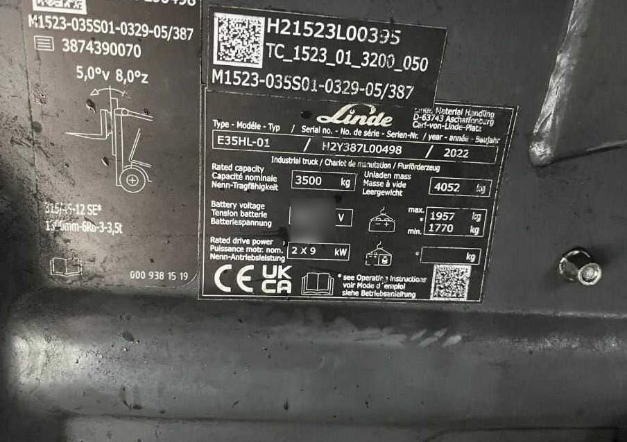 Linde E35HL-02 - Ηλεκτροκίνητο περονοφόρο: φωτογραφία 4 Linde E35HL-02 - Ηλεκτροκίνητο περονοφόρο: φωτογραφία 4