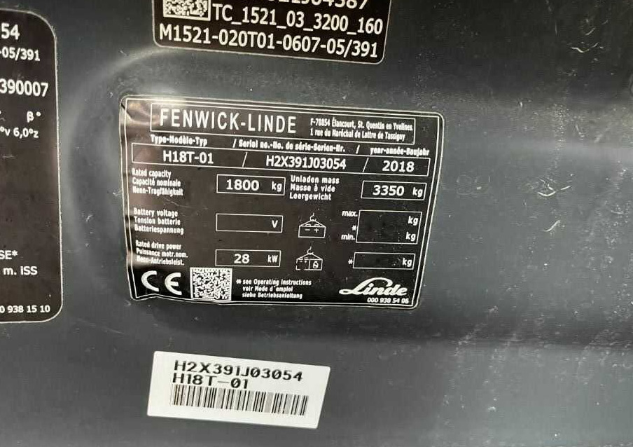 Linde H18T-01 - Υγραεριοκίνητο περονοφόρο: φωτογραφία 4 Linde H18T-01 - Υγραεριοκίνητο περονοφόρο: φωτογραφία 4