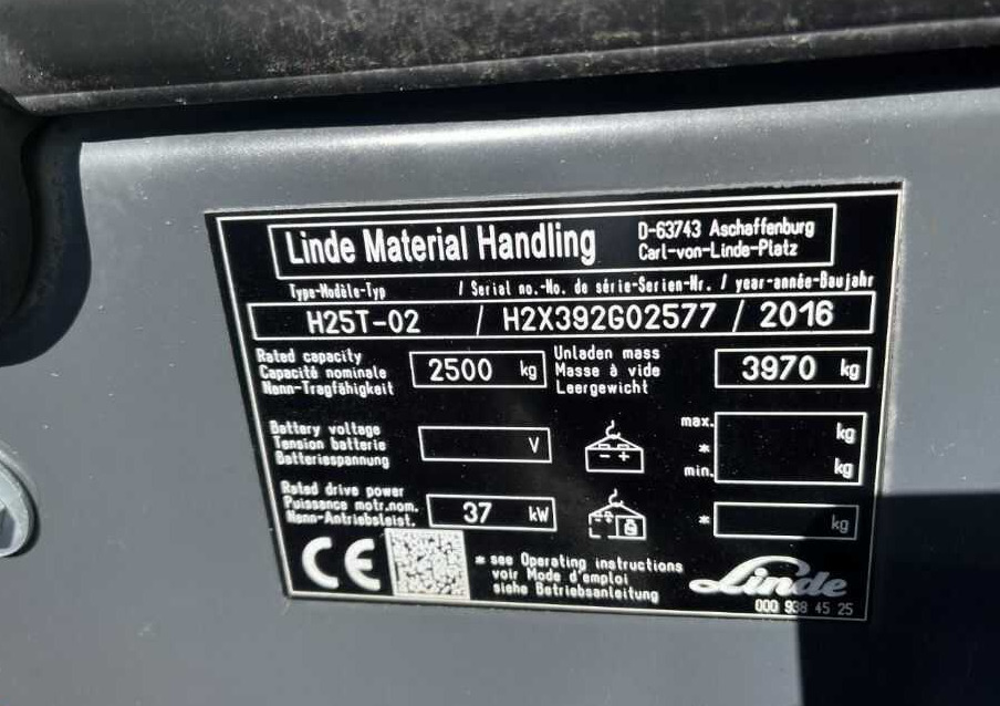 Linde H25T-02 - Υγραεριοκίνητο περονοφόρο: φωτογραφία 2 Linde H25T-02 - Υγραεριοκίνητο περονοφόρο: φωτογραφία 2