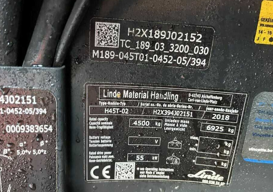 Linde H45T-02 - Υγραεριοκίνητο περονοφόρο: φωτογραφία 4 Linde H45T-02 - Υγραεριοκίνητο περονοφόρο: φωτογραφία 4