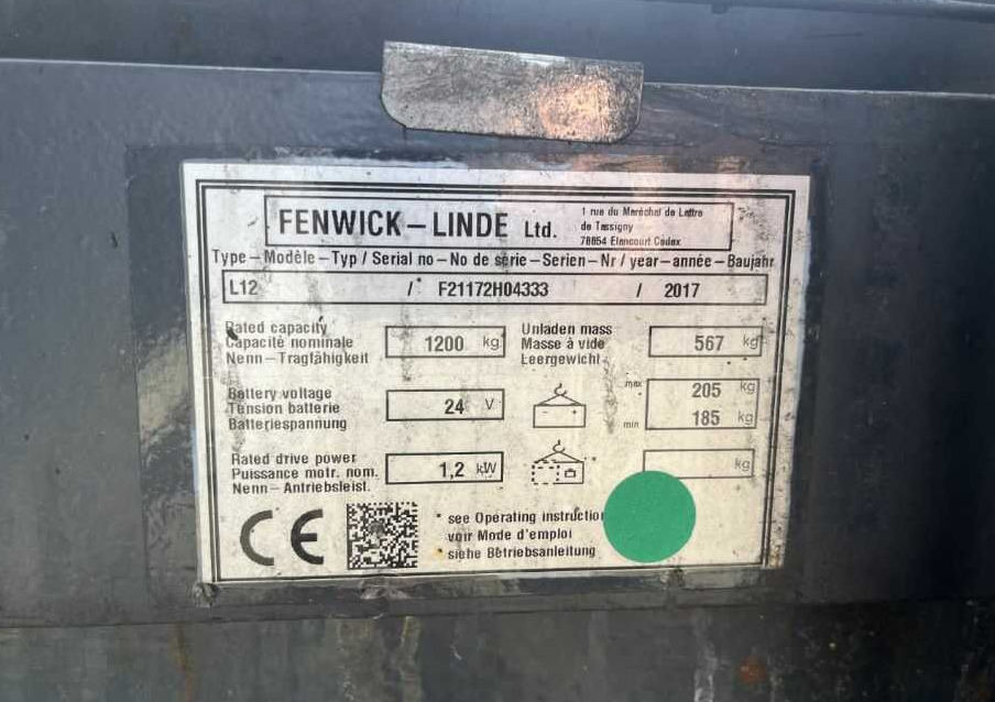 Linde L12 - Μηχάνημα στοίβαξης: φωτογραφία 4 Linde L12 - Μηχάνημα στοίβαξης: φωτογραφία 4