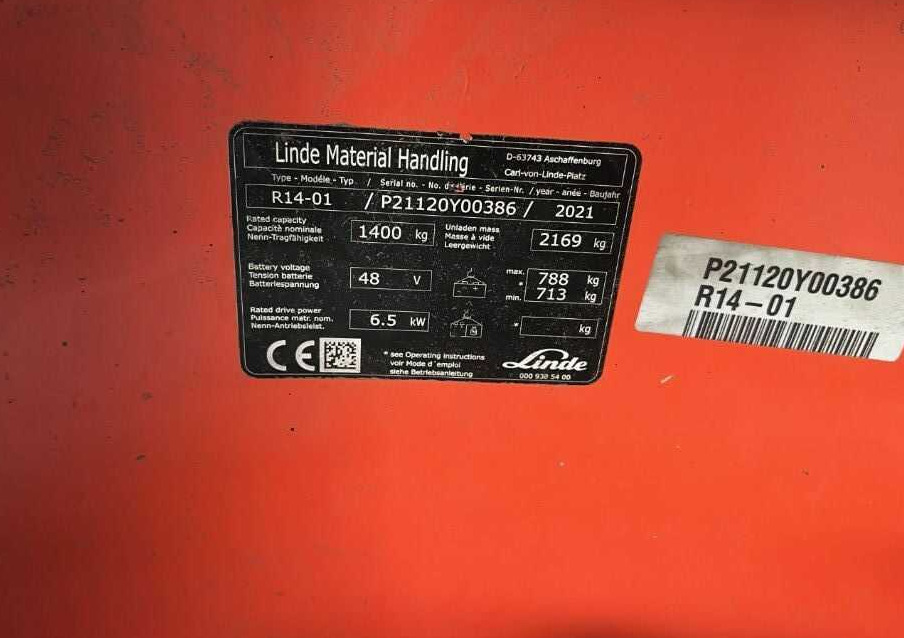 Linde R14-01 - Ανυψωτικό στενών δρόμων: φωτογραφία 4 Linde R14-01 - Ανυψωτικό στενών δρόμων: φωτογραφία 4