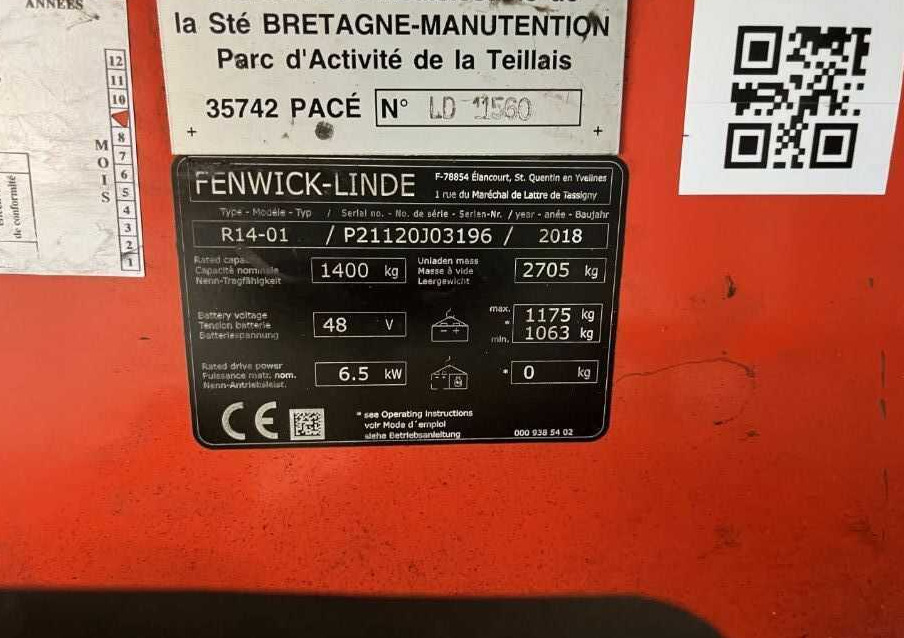 Linde R14-01 - Ανυψωτικό στενών δρόμων: φωτογραφία 4 Linde R14-01 - Ανυψωτικό στενών δρόμων: φωτογραφία 4