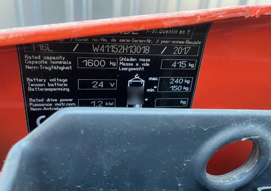 Linde T16L - Παλετοφόρο: φωτογραφία 4 Linde T16L - Παλετοφόρο: φωτογραφία 4