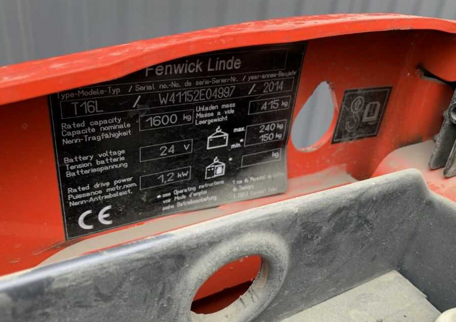 Linde T16L - Παλετοφόρο: φωτογραφία 4 Linde T16L - Παλετοφόρο: φωτογραφία 4