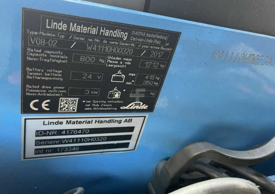 Linde V08-02 - Μηχάνημα συλλογής παραγγελιών: φωτογραφία 4 Linde V08-02 - Μηχάνημα συλλογής παραγγελιών: φωτογραφία 4
