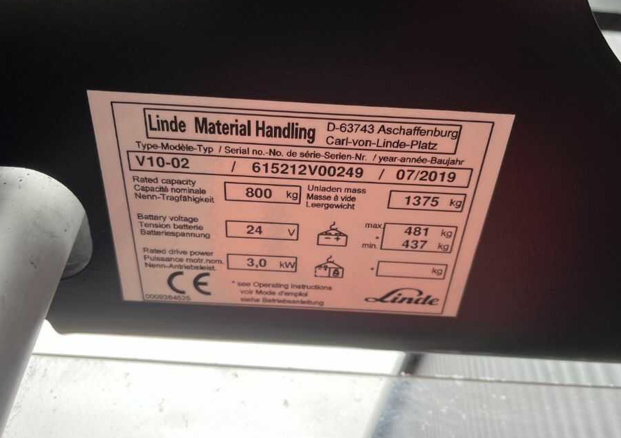 Linde V10-02 - Μηχάνημα συλλογής παραγγελιών: φωτογραφία 4 Linde V10-02 - Μηχάνημα συλλογής παραγγελιών: φωτογραφία 4