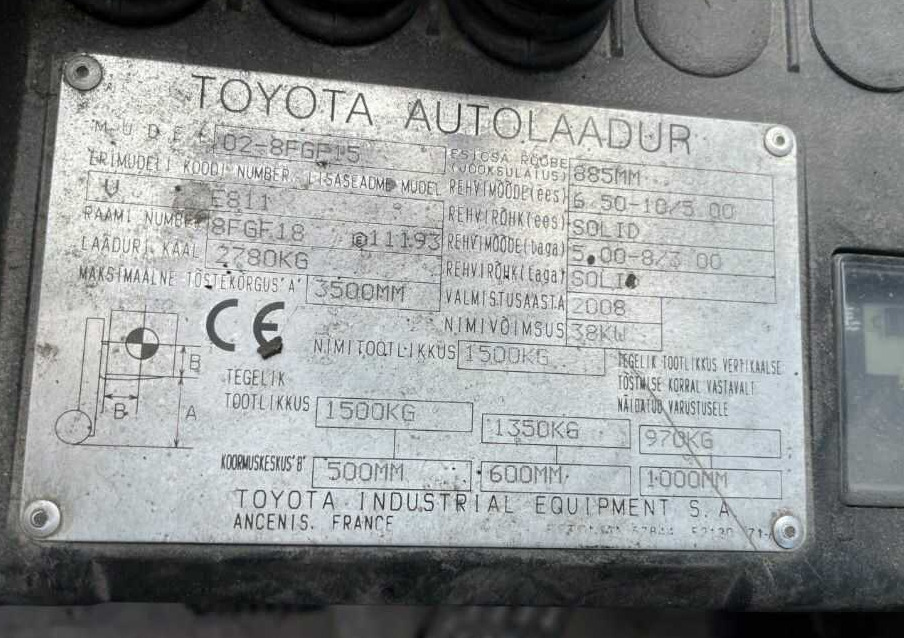 Toyota 8FGF15 - Υγραεριοκίνητο περονοφόρο: φωτογραφία 4 Toyota 8FGF15 - Υγραεριοκίνητο περονοφόρο: φωτογραφία 4