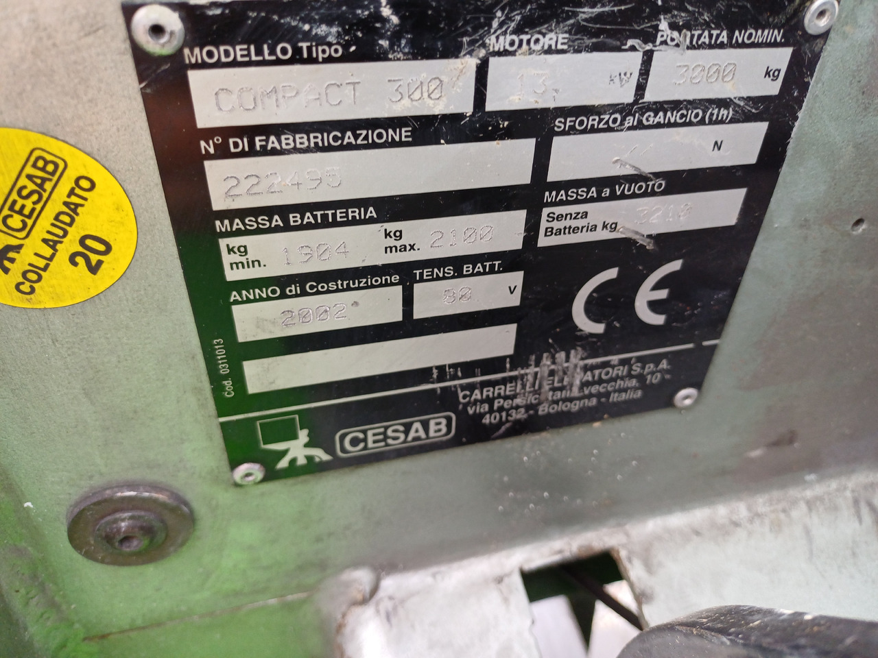 CESAB Compact 300 - Ηλεκτροκίνητο περονοφόρο: φωτογραφία 5 CESAB Compact 300 - Ηλεκτροκίνητο περονοφόρο: φωτογραφία 5