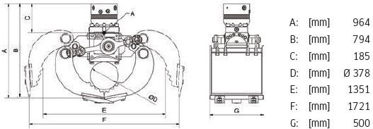 Καινούριο Αρπάγη DMS SG9050 inkl. Rotator Sortiergreifer / NEU: φωτογραφία 10