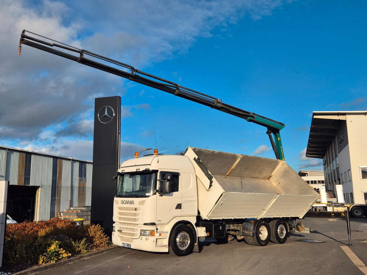 Scania G490 LB6x2*4HNB Palfinger PK 18002-EH D Funk AHK - Φορτηγό ανατρεπόμενο, Φορτηγό με γερανό: φωτογραφία 1 Scania G490 LB6x2*4HNB Palfinger PK 18002-EH D Funk AHK - Φορτηγό ανατρεπόμενο, Φορτηγό με γερανό: φωτογραφία 1