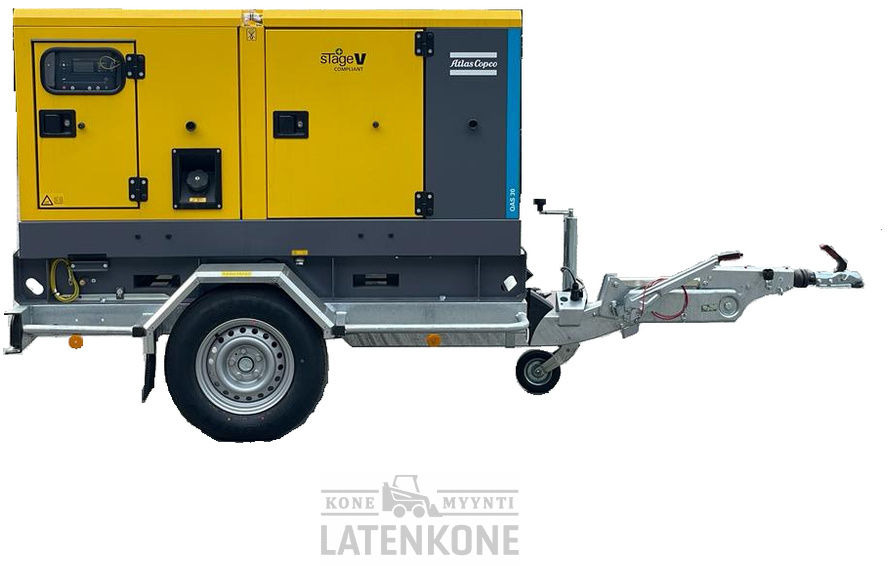 Atlas Copco QAS 30 50 Hz Generaattori StageV vetovarustuksella - Βιομηχανική γεννήτρια: φωτογραφία 1 Atlas Copco QAS 30 50 Hz Generaattori StageV vetovarustuksella - Βιομηχανική γεννήτρια: φωτογραφία 1