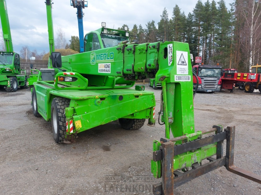 Τηλεσκοπικός φορτωτής Merlo ROTO 40.25MCSS with basket, remote, jib: φωτογραφία 12