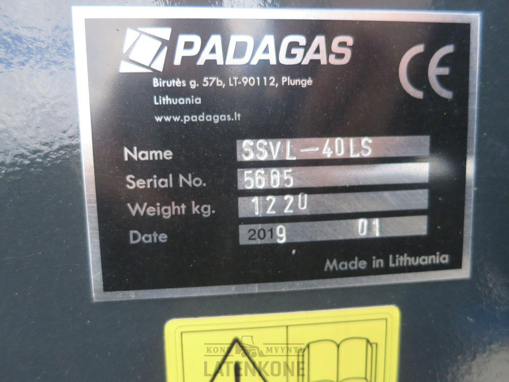Εκχιονιστικό μαχαίρι Padagas Nivelaura SSVL-40H: φωτογραφία 12