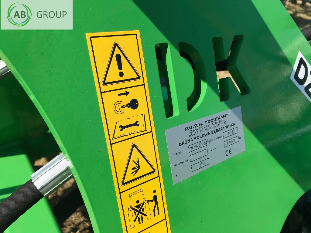 Dziekan hydraulic folding meadow harrow WUKA 5m 5C20H - Σβάρνα λιβαδιών: φωτογραφία 2 Dziekan hydraulic folding meadow harrow WUKA 5m 5C20H - Σβάρνα λιβαδιών: φωτογραφία 2