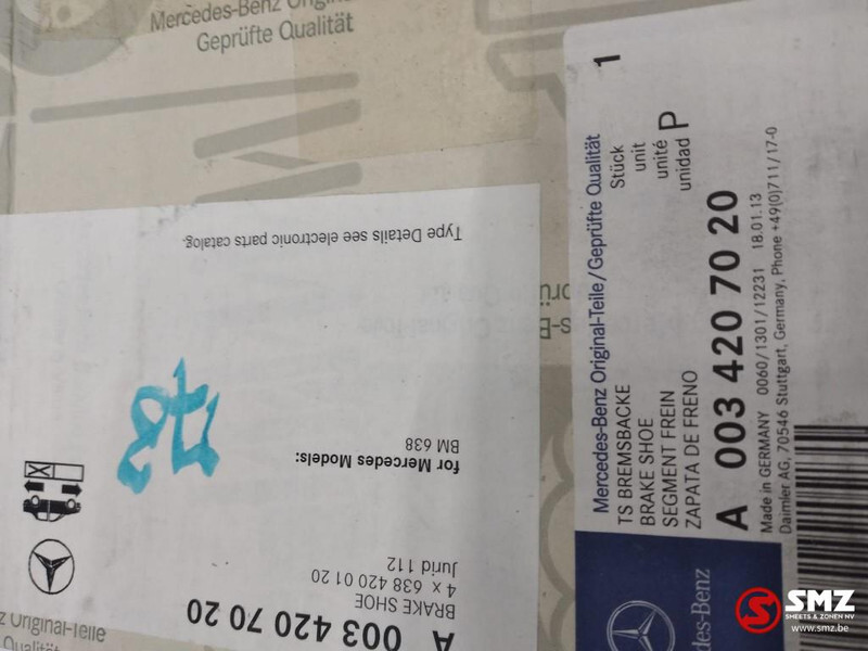 Mercedes-Benz Remschoen achter mercedes vito w638 a0034207020 - Εξαρτήματα φρένων για Φορτηγό: φωτογραφία 2 Mercedes-Benz Remschoen achter mercedes vito w638 a0034207020 - Εξαρτήματα φρένων για Φορτηγό: φωτογραφία 2