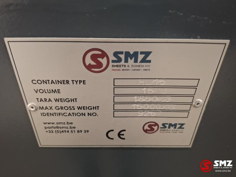 Smz Afzetcontainer SMZ 15m³ - 6000x2300x1100mm 4/3mm - Συστήματοςα γάντζων φόρτωσης/ Καδοφόρος φορτωτής: φωτογραφία 2 Smz Afzetcontainer SMZ 15m³ - 6000x2300x1100mm 4/3mm - Συστήματοςα γάντζων φόρτωσης/ Καδοφόρος φορτωτής: φωτογραφία 2