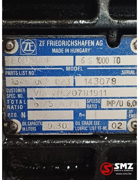 Volvo Occ versnellingsbak 6S1000TO Volvo - Κιβώτιο ταχυτήτων για Φορτηγό: φωτογραφία 5 Volvo Occ versnellingsbak 6S1000TO Volvo - Κιβώτιο ταχυτήτων για Φορτηγό: φωτογραφία 5