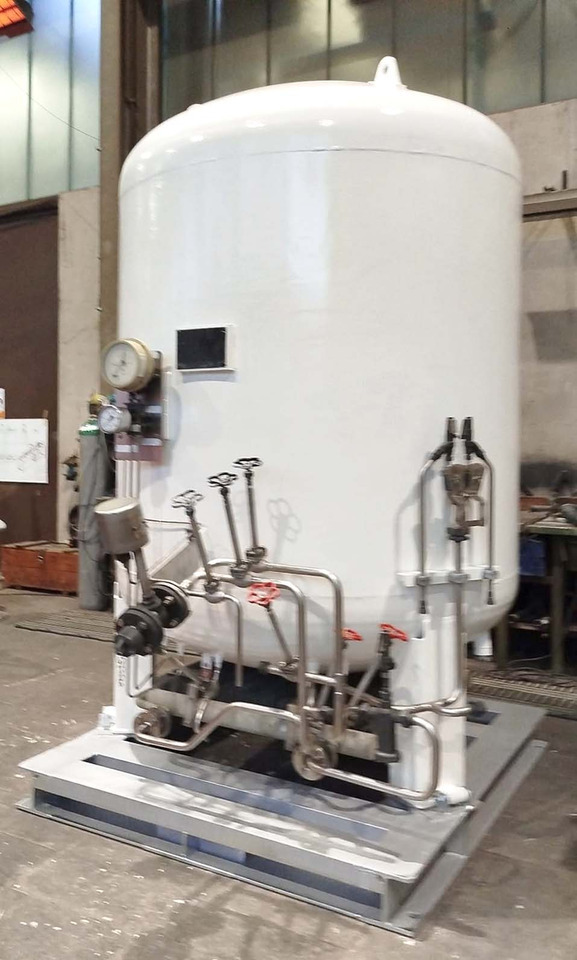 Gas tank on pallet used for oxygen, argon, nitrogen, carbon dioxide, CO2, LNG. - Δεξαμενή αποθήκευσης: φωτογραφία 3 Gas tank on pallet used for oxygen, argon, nitrogen, carbon dioxide, CO2, LNG. - Δεξαμενή αποθήκευσης: φωτογραφία 3