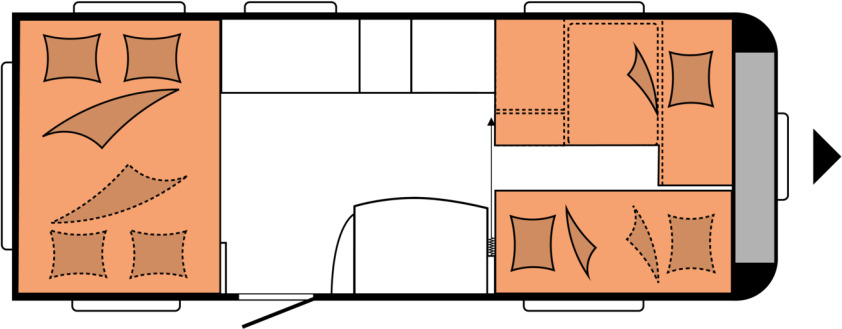 DE LUXE 515 UHK - Ρυμουλκούμενο τροχόσπιτο: φωτογραφία 2 DE LUXE 515 UHK - Ρυμουλκούμενο τροχόσπιτο: φωτογραφία 2