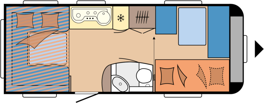 DE LUXE 515 UHK - Ρυμουλκούμενο τροχόσπιτο: φωτογραφία 1 DE LUXE 515 UHK - Ρυμουλκούμενο τροχόσπιτο: φωτογραφία 1