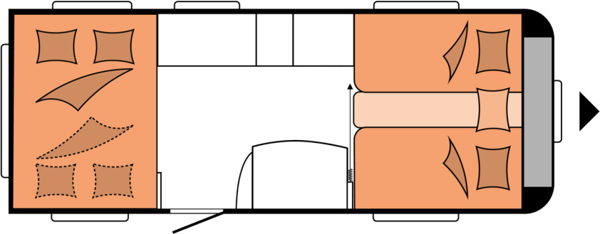 DE LUXE 515 UHL - Ρυμουλκούμενο τροχόσπιτο: φωτογραφία 2 DE LUXE 515 UHL - Ρυμουλκούμενο τροχόσπιτο: φωτογραφία 2