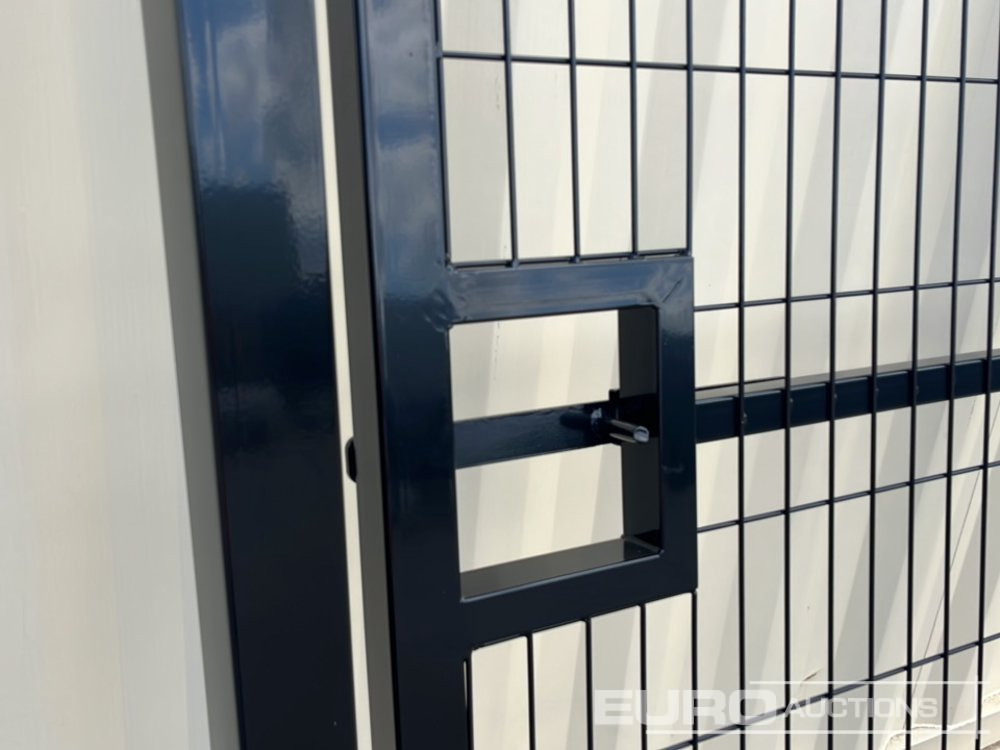 1.2m x 2.4m Pedestrian Gate, Heavy Duty Galvanized Powder Coated, 80mm x 80mm x 3m Post (2 of), Assembly Kit (Black) - Εξοπλισμού κατασκευών: φωτογραφία 4 1.2m x 2.4m Pedestrian Gate, Heavy Duty Galvanized Powder Coated, 80mm x 80mm x 3m Post (2 of), Assembly Kit (Black) - Εξοπλισμού κατασκευών: φωτογραφία 4