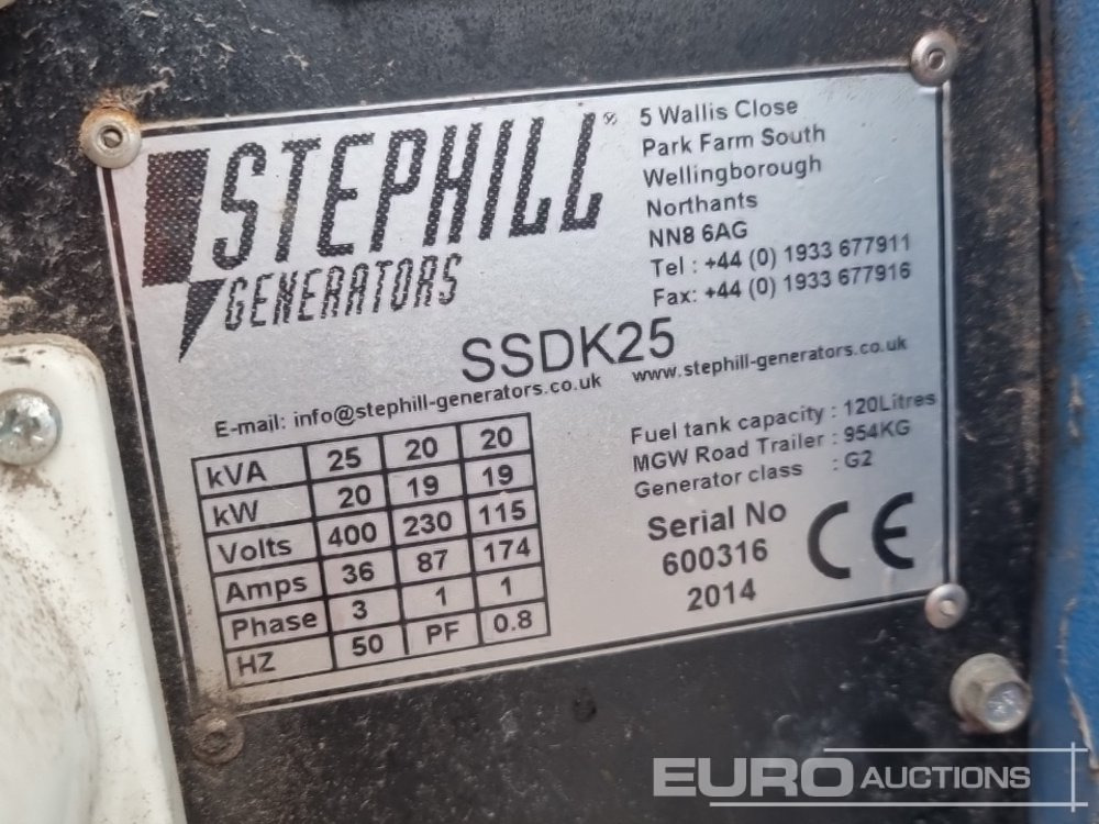 Βιομηχανική γεννήτρια 2014 Stephill SSDK25: φωτογραφία 29 Βιομηχανική γεννήτρια 2014 Stephill SSDK25: φωτογραφία 29