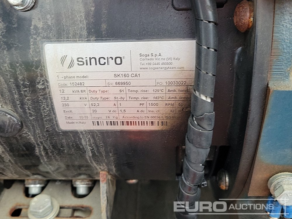 Βιομηχανική γεννήτρια 2015 Stephill SSDK10WT: φωτογραφία 13