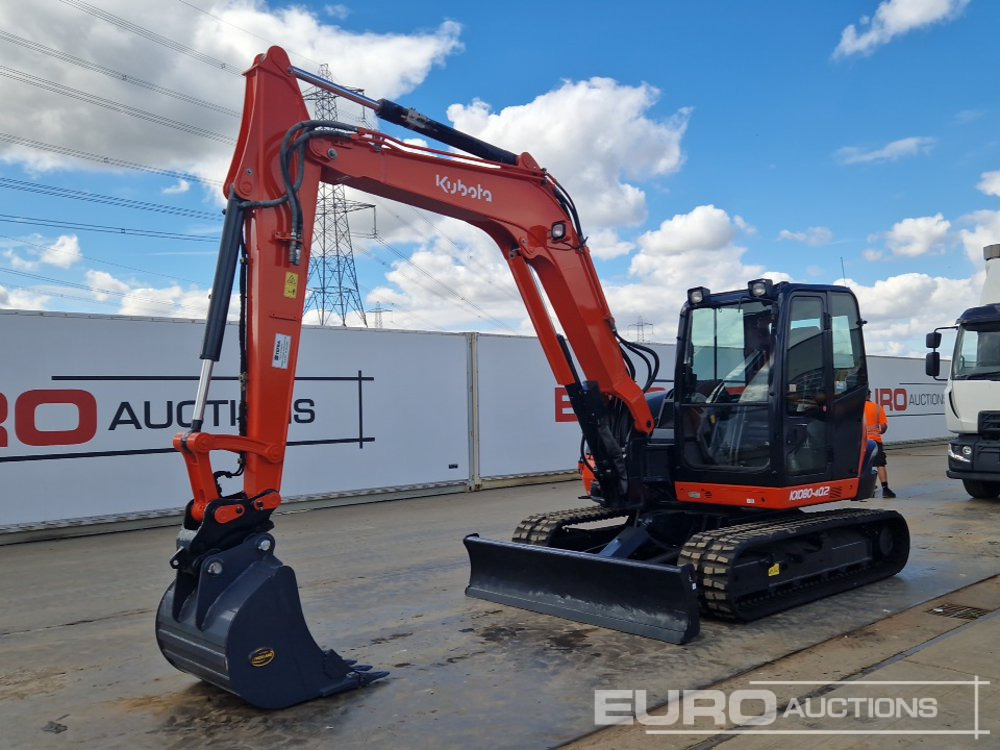 2018 Kubota KX080-4A - Μίνι εκσκαφέας: φωτογραφία 1 2018 Kubota KX080-4A - Μίνι εκσκαφέας: φωτογραφία 1